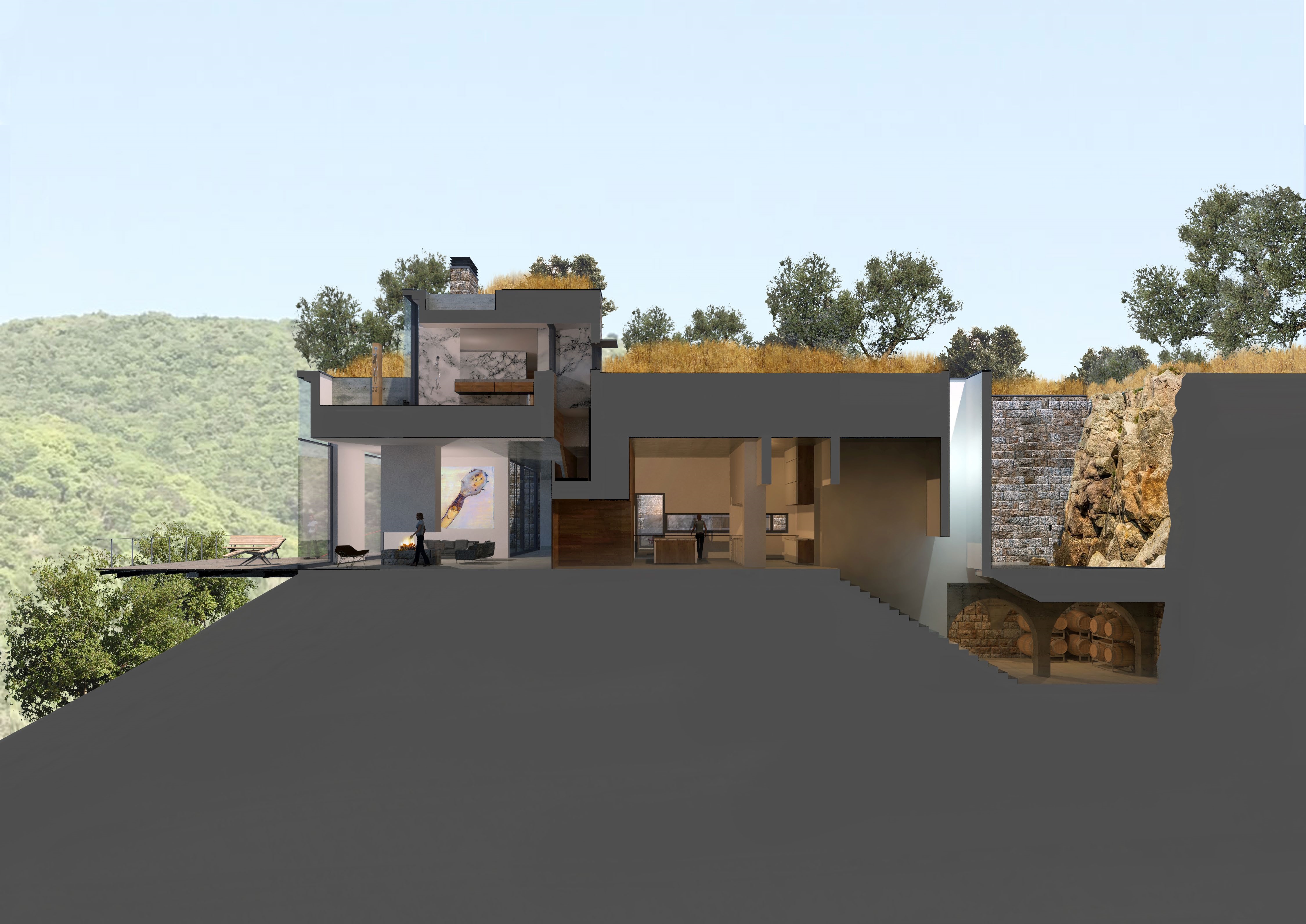 House in a field, Berbara Lebanon